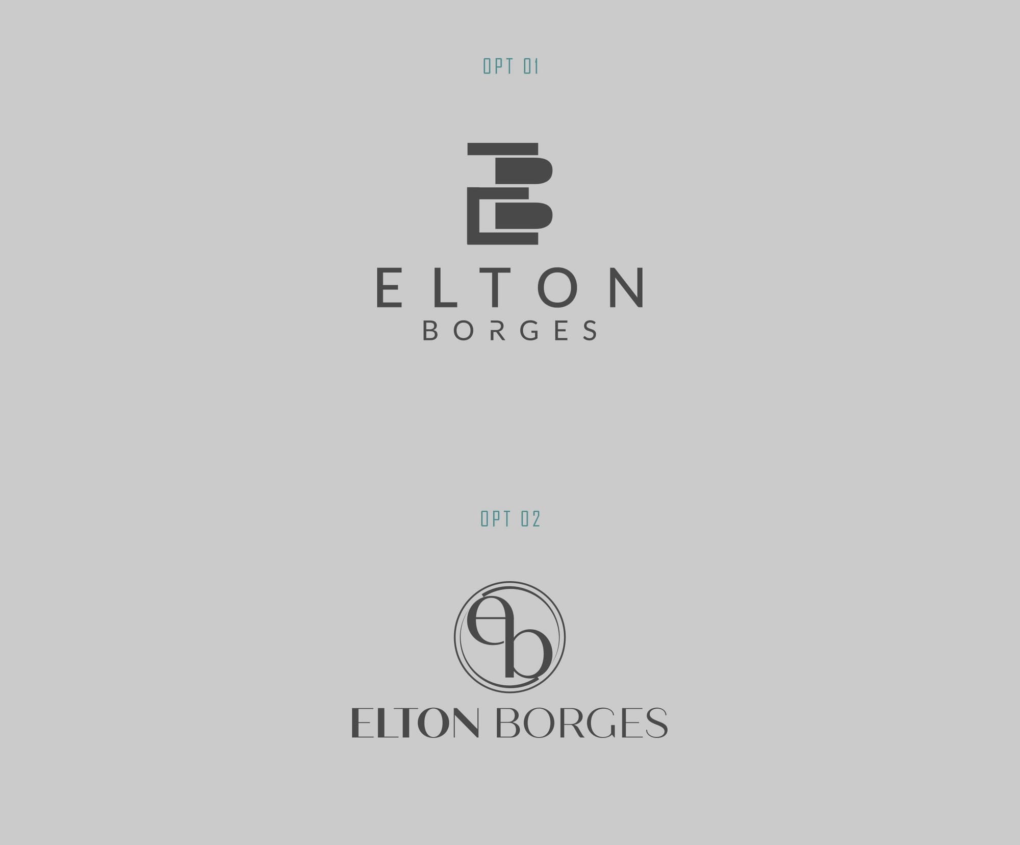 First concept for Elton Borges logo