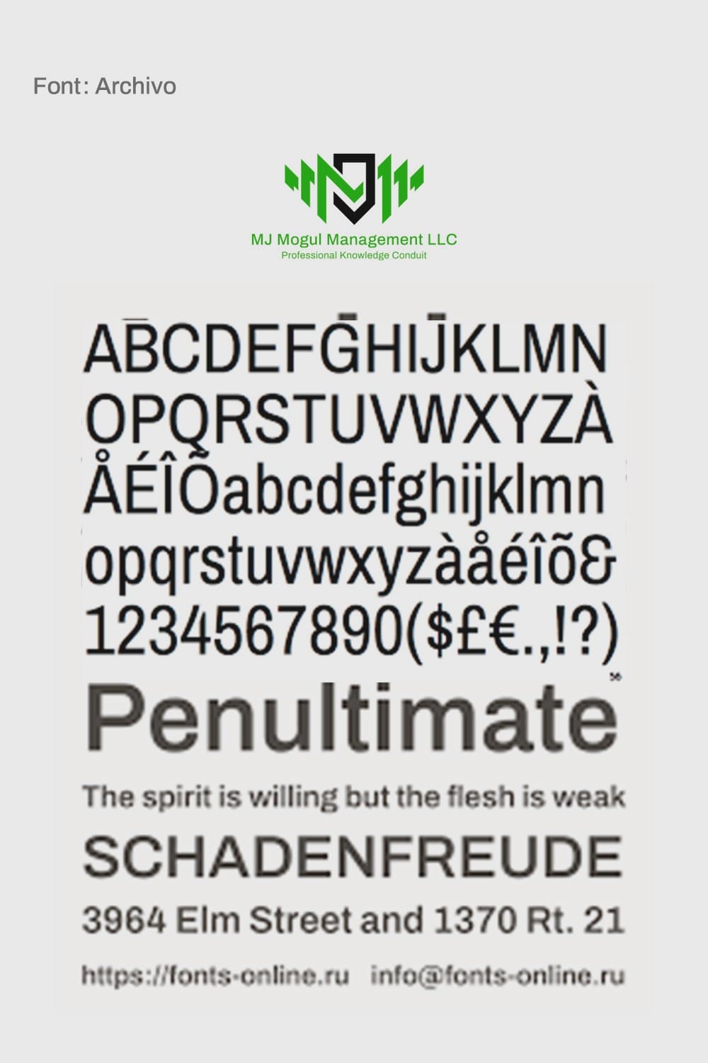 Archivo Font