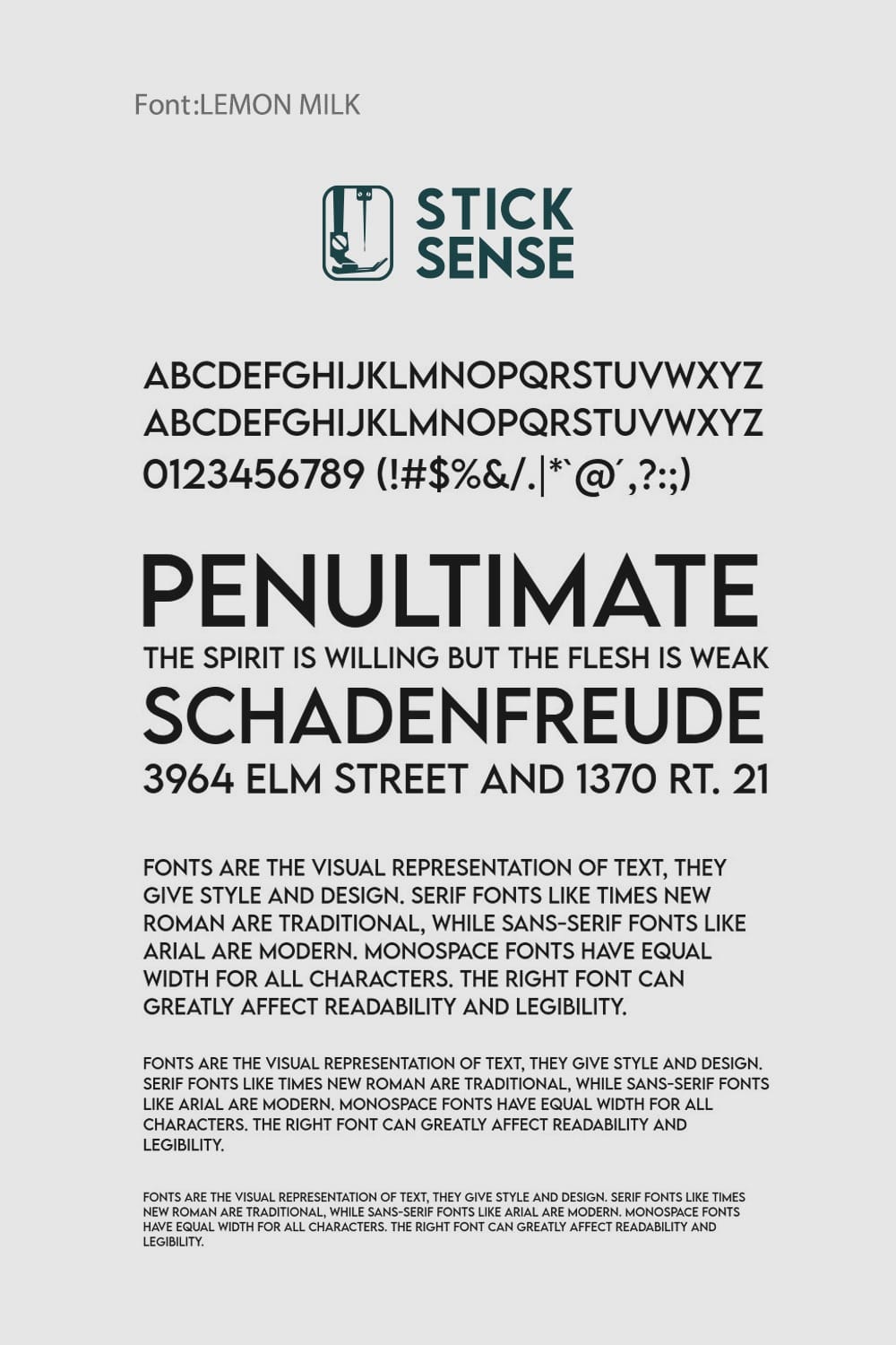Lemon Milk Font