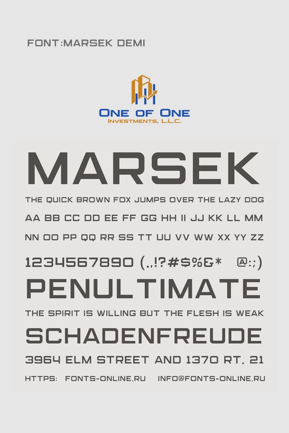Marsek Demi Font in Use