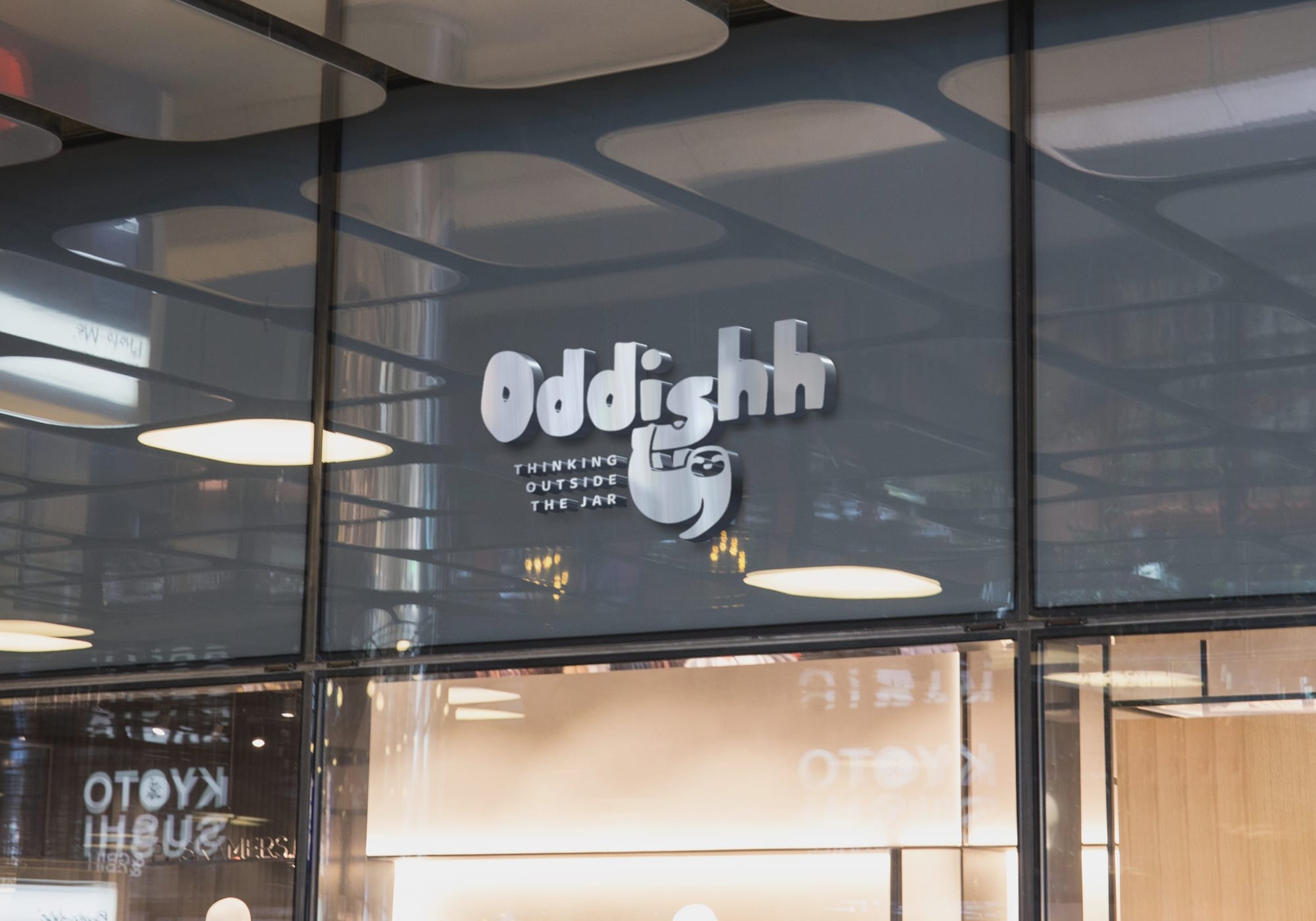 Final logo on shop facade