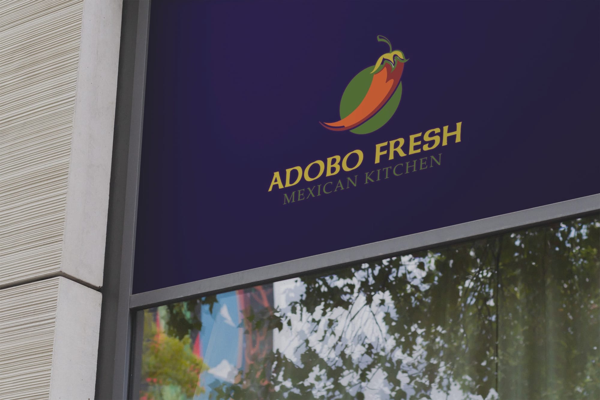 Logo mockup in realistic setting