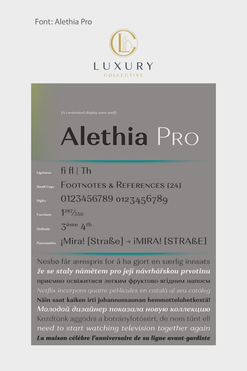 Alethia Pro Font Display