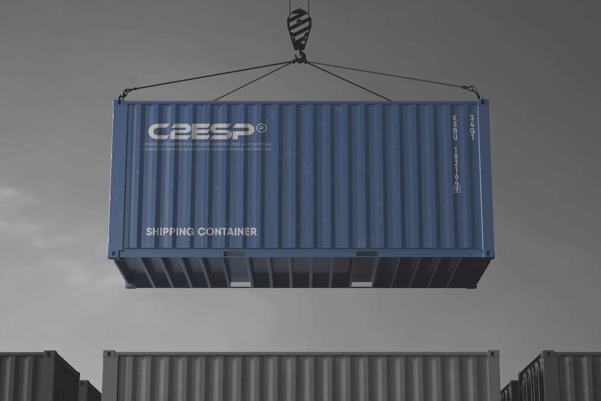 C2ESP modern logo container mockup 02